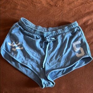 Zara Blue Athletic Shorts with Elastic Waistband